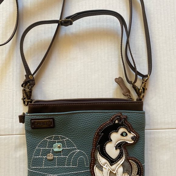 Chala Husky Mini Crossbody Handbag Purse Husky Mom New - Picture 4 of 9